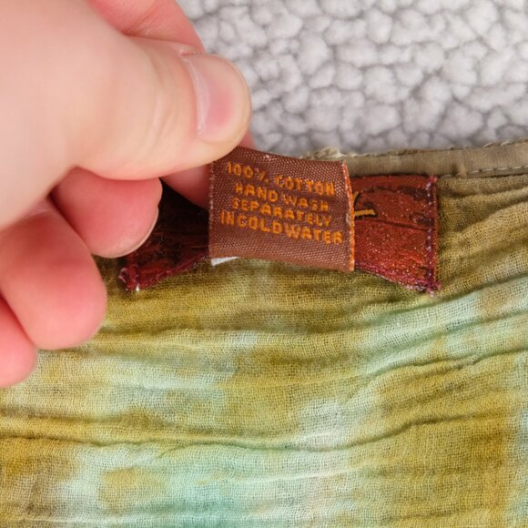 Scully Skirt Womens Large Boho Flare Ethnic Tie Dye Crochet Lace Festival - Picture 7 of 8